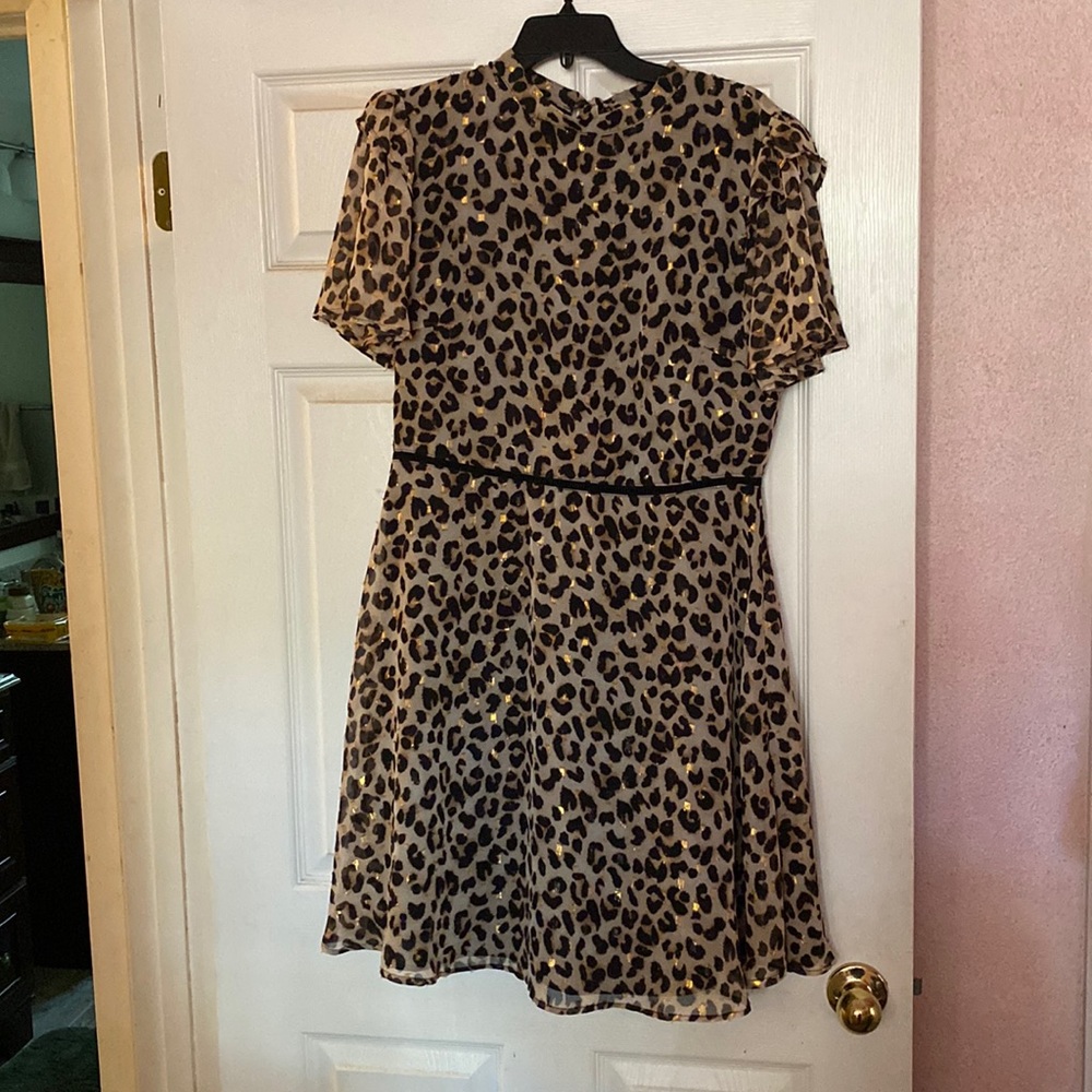 Ellison Leopard Dress - Size Large. Brand New - Never Worn
